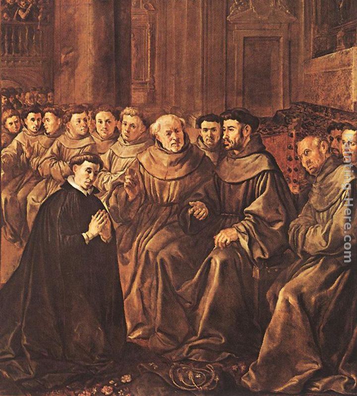 Francisco de Herrera the Elder St Bonaventure Joins the Franciscan Order